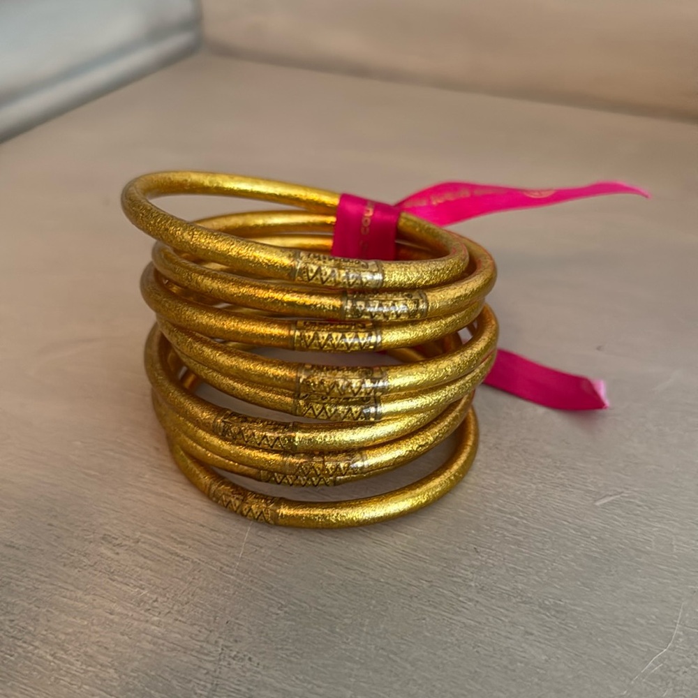 BuDhagirl Gold AWB - Serenity Prayer Bangles